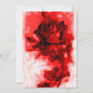 Convite para rosa vermelha / Anúncio