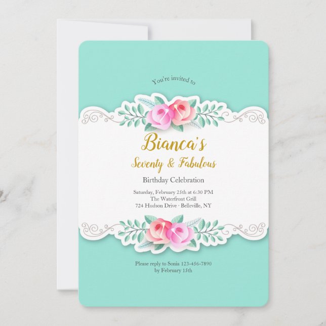 Convite para Rosas Artísticos (Frente)