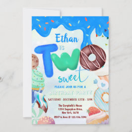 Convite para rosquinha de menino doce