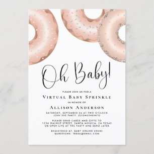 Convite para Rosquinha Dourado do Virtual Baby Spr