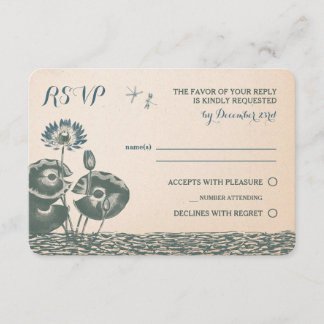 Convite para RSVP de Lily e Dragonfly
