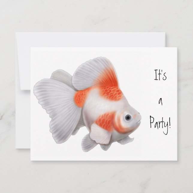 Convite para Ryukin Goldfish (Frente)