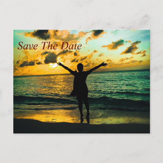 Convite para Salvar a Data na Jamaica (Frente)