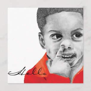 Convite para saudação da coleção de cores verd