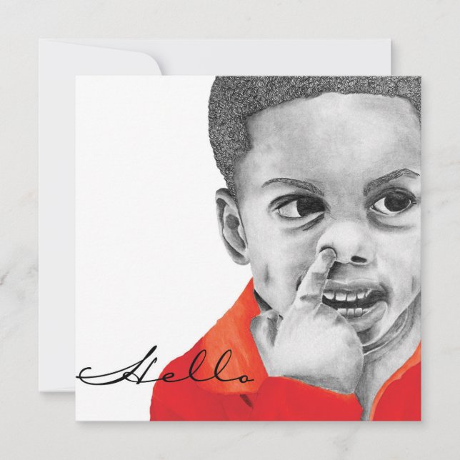 Convite para saudação da coleção de cores verdadei (Frente)