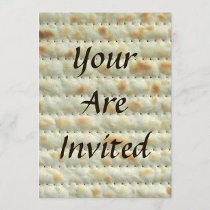 Convite para Seder de Passover Matzoh