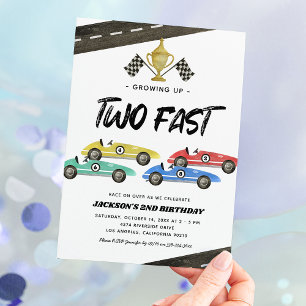 Convite para segundo aniversário de Carro Rápido