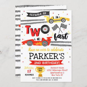 Convite para segundo aniversário de Corrida Rápida