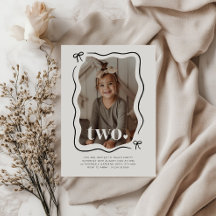 Convite para segundo aniversário de Fotografia de