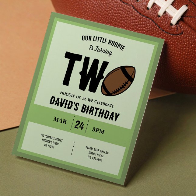 Convite para segundo aniversário de Futebol de Lit (Criador carregado)