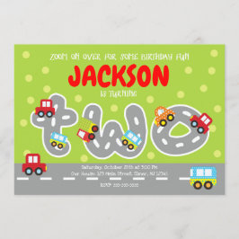 Convite para segundo aniversário de Transporte