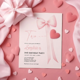 Convite para segundo aniversário do Arco Coquette 