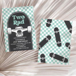 Convite para segundo aniversário Rad de skate 2