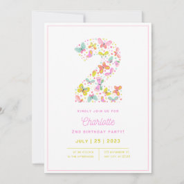 Convite para segundos aniversários