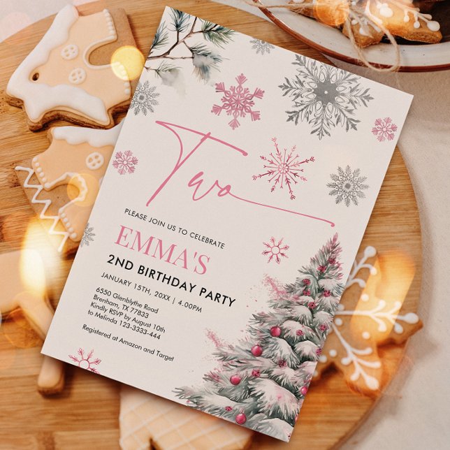 Convite para segundos aniversários, 2 de inverno,  (Criador carregado)