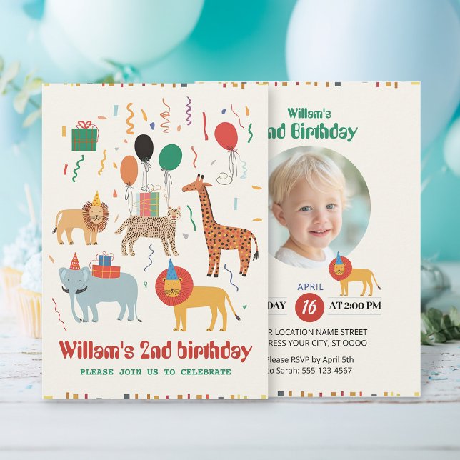 Convite para segundos aniversários de Selva (Criador carregado)