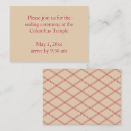 Convite para selagem de templos de diamantes de ar