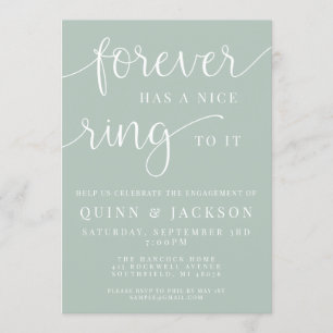 Convite Para Sempre Tem Um Bom Anel Para O Noivado Convida