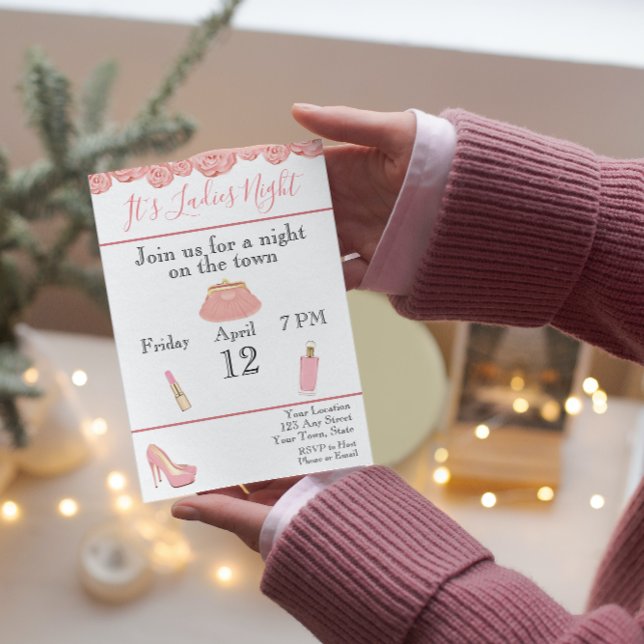 Convite para Senhoras Noturnas de Bachelorette (Criador carregado)