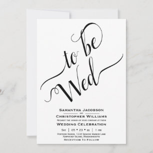 Convite Para Ser Casado Caligrafia Simples Elegante Casame