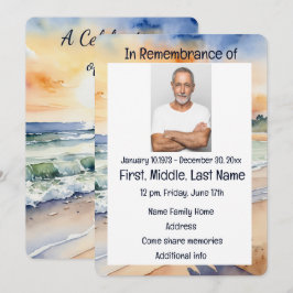 Convite para Serviço Memorial Aquarela Paraíso Pra