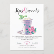 Convite para Sips & Sweets