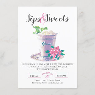 Convite para Sips & Sweets