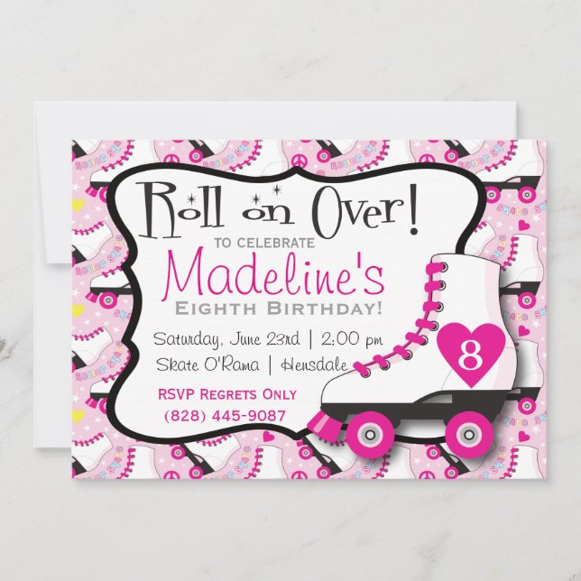 Convite para Skate do cilindro nº 2 (Frente)