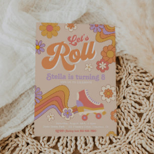 Convite para Skating Groovy   Skate do cilindro