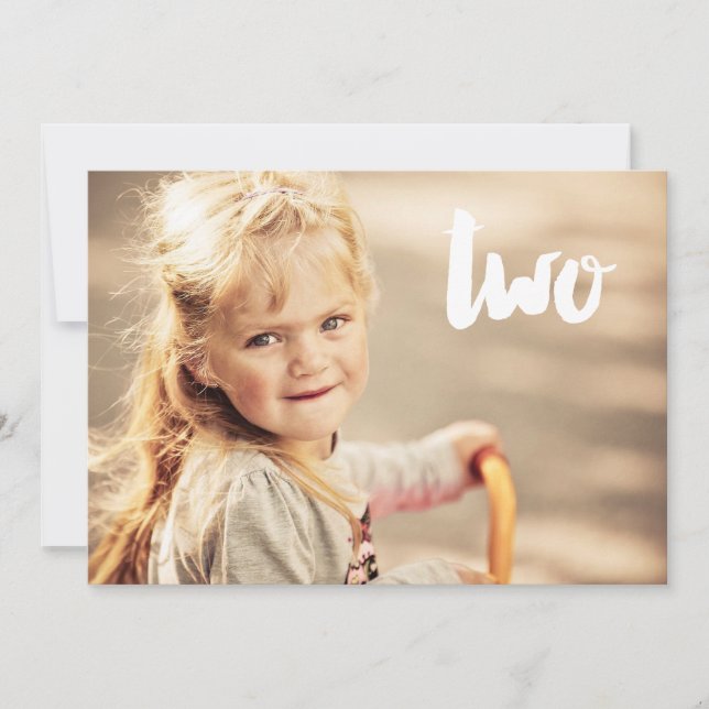 Convite para Sobreposição de Fotografias Número Do (Frente)