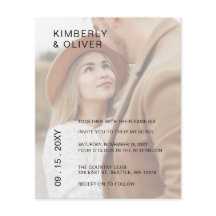 Convite para Sobreposição de Fotos Elegante de Orç