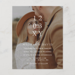 Convite para Sobreposição de Fotos Elegante de Orç