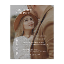 Convite para Sobreposição de Fotos Elegante de Orç