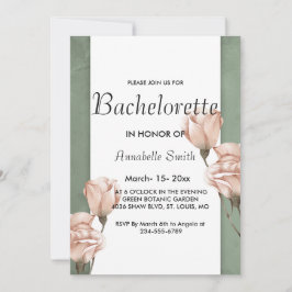 convite para solteiro de Trendy Greenery