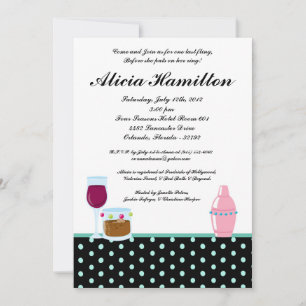 Convite para solteiros azuis 5x7