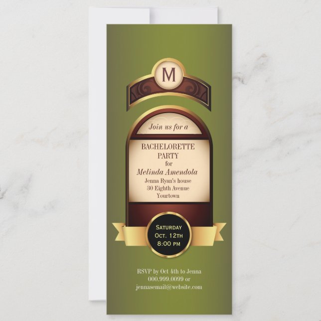 Convite para solteiros do ouro (Frente)