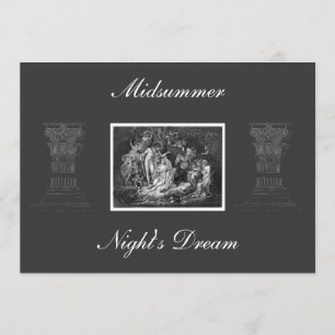 Convite para Sonhos da Noite de Verão