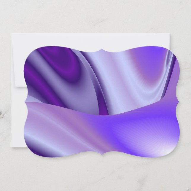Convite para Sonhos de Arco-Íris de Flor Roxo (Frente)