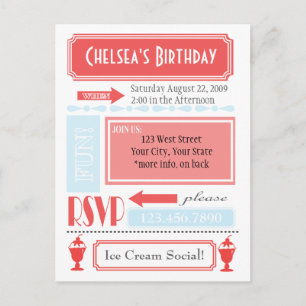 Convite para sorvete