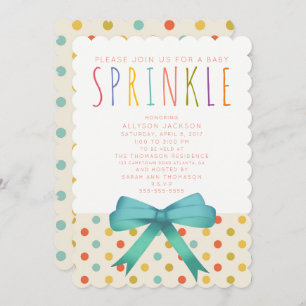 Convite para Sorvete Social Baby Sprinkle