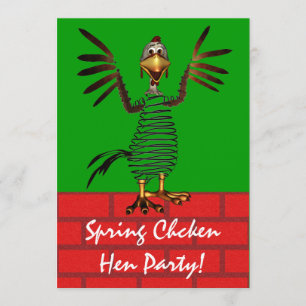 convite para Spring Chicken
