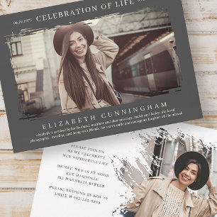 Convite Para sua comemoração da Vida Moderna Foto Simple