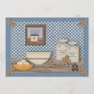 Convite para Swap de Cookies com Gingerbread Bakin