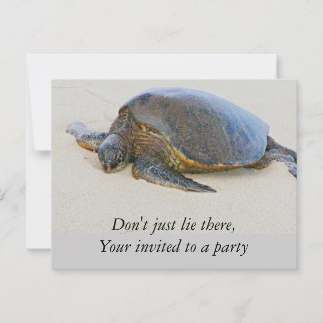 Convite para tartaruga havaiana (Frente)