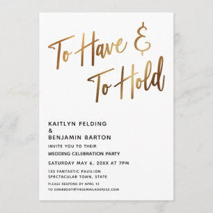 Convite Para ter e manter um evento de caligrafia Dourada