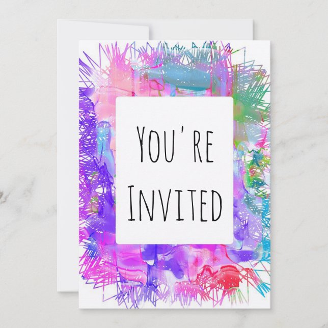 convite para tinta (Frente)