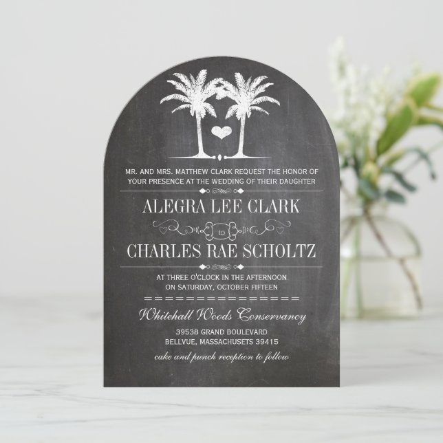 Convite para Tipografia de Quadro de Destino de Pr (Em pé/Frente)