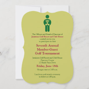 Convite para Torneio de Golf Corporativo