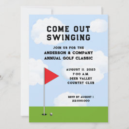 Convite para Torneio de Golfe