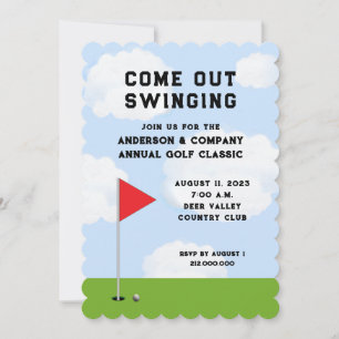 Convite para Torneio de Golfe